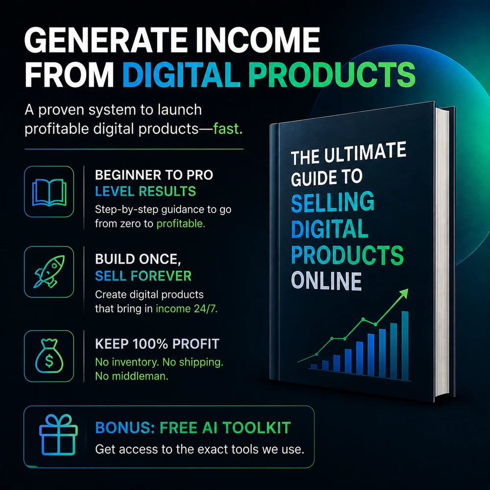 THE ULTIMATE GUIDE TO CREATING AND SELLING DIGITAL PRODUCTS ONLINE  STEP-BY-STEP FROM IDEA TO LAUNCH FAST